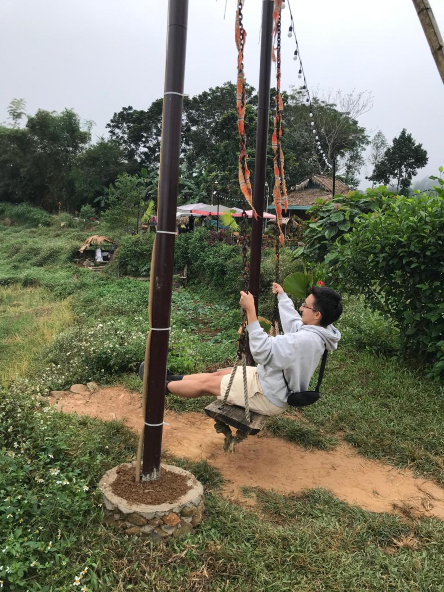 Oh Pu Luong Homestay Huong Ba Thuoc Bagian luar foto